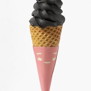 Helado Suave de Carbón Activado